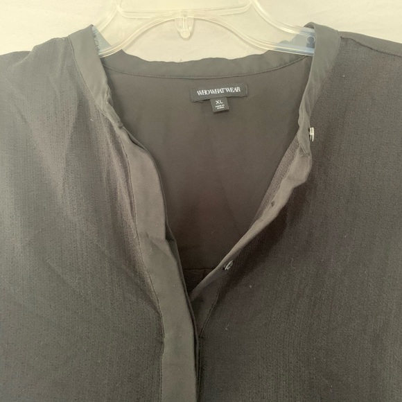 Who What Wear Black Blouse XL - Picture 5 of 10